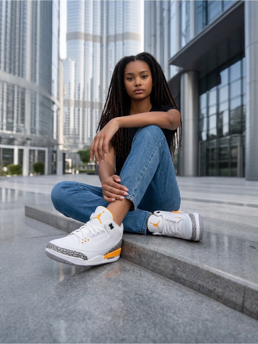 2020 Woman’s Air Jordan 3 Retro ~ Laser Orange Sneakers! 💯 Authentic